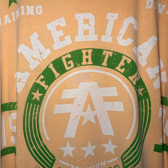 American fighter by Affliction Orange Green XL Men’s - Picture 5 of 9